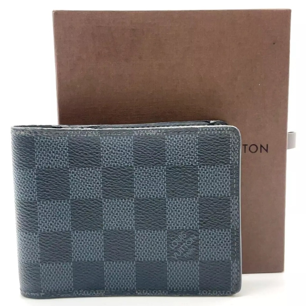 Authentic Louis Vuitton Damier Graphite Portefeuille multiple pocket W/Box